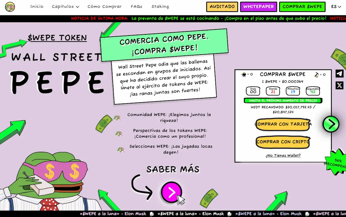 comprar wall street pepe