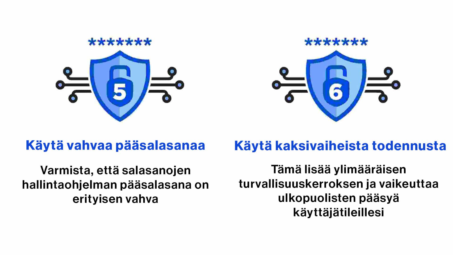 Salasanat vinkit auttavat parantamaan omaa tietoturvaa