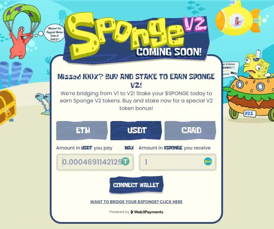 sponge2 nieuwe opkomende crypto