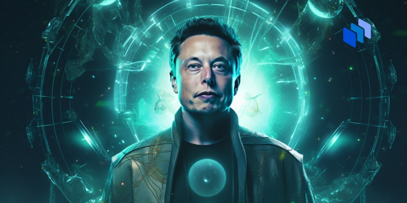 Portr?tt av Elon Musk skapad av AI