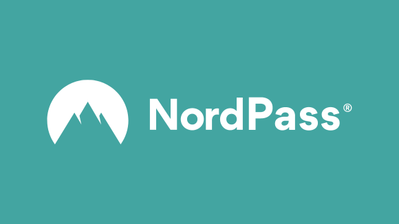 NordPass logo med gr?n bakgrund.