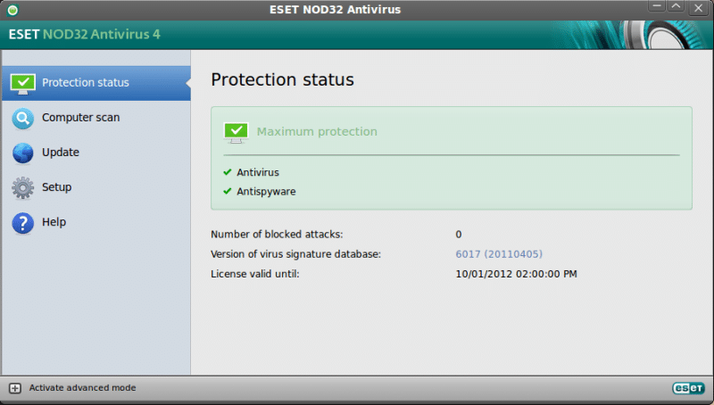 ESET Antispyware protection